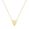 Gold Heart Kiss Pave Necklace | Ania Haie Australia