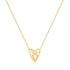 Gold Heart Kiss Pave Necklace | Ania Haie Australia