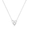Silver Heart Kiss Pave Necklace | Ania Haie Australia