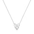 Silver Heart Kiss Pave Necklace | Ania Haie Australia