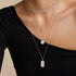 Silver Pave Necklace