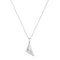 Silver Triangle Pendant Necklace