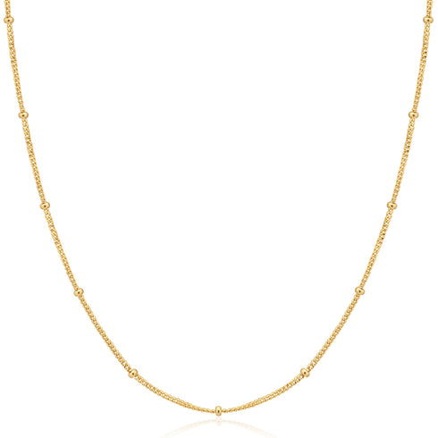 Gold Orb Chain Necklace