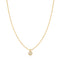 Gold Sphere Pave Necklace