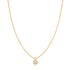 Gold Sphere Pave Necklace