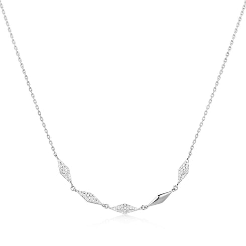 Silver Multi Sparkle Necklace