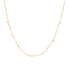 Gold Mini Disc Drop Stacking Necklace