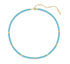 Gold Lab Created Turquoise Necklace