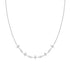 Silver Sparkling Star Station Necklace