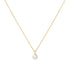 Gold Pearl Drop Pendant Necklace