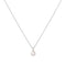Silver Pearl Drop Pendant Necklace