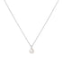 Silver Pearl Drop Pendant Necklace