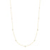 Gold Bezel Cubic Zirconia Station Necklace