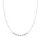 Silver Pave Multi Beaded Chain Necklace