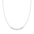 Silver Pave Multi Beaded Chain Necklace