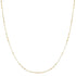 Gold Mini Bead Station Necklace