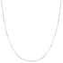 Silver Mini Bead Station Necklace