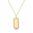 Gold Sparkling Tag Necklace
