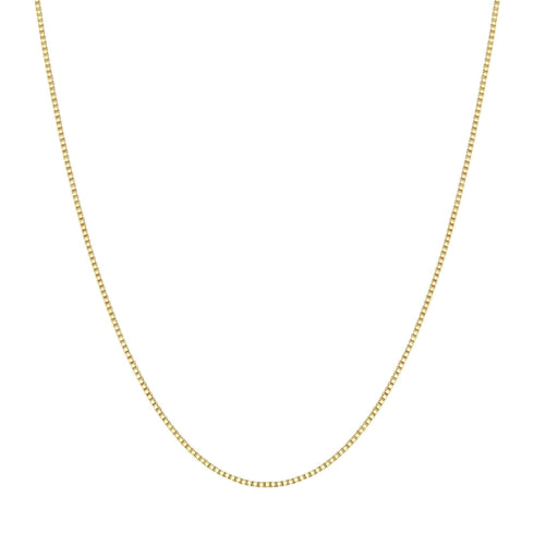 Gold Box Chain Necklace