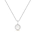 Silver Mother of Pearl Pendant Necklace