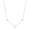 14kt Gold Plated Triple Shell Pearl Station Necklace | Ania Haie Australia