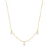 14kt Gold Plated Triple Shell Pearl Station Necklace | Ania Haie Australia