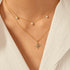 14kt Gold Plated Triple Shell Pearl Station Necklace | Ania Haie Australia