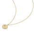 Gold Diamond-Cut Sunny Disc Necklace