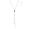 Silver Twisted Rope Lariat Necklace