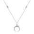 Silver Reversible Horn Necklace