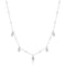 Silver Leaf Station Necklace