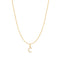 Gold Letter C Initial Necklace