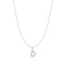 Silver Letter D Initial Necklace