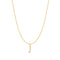 Gold Letter J Initial Necklace