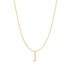 Gold Letter J Initial Necklace