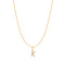 Gold Letter K Initial Necklace