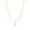 Gold Letter L Initial Necklace