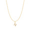 Gold Letter N Initial Necklace