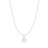 Silver Letter O Initial Necklace