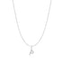 Silver Letter P Initial Necklace