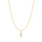 Gold Letter S Initial Necklace
