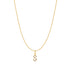 Gold Letter S Initial Necklace