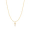 Gold Letter T Initial Necklace