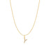 Gold Letter Y Initial Necklace