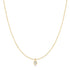 Gold Classic Bezel-Set Solitaire Necklace