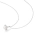 Silver Shell Pearl Halo Evil-Eye Necklace