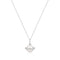 Silver Shell Pearl Halo Evil-Eye Necklace
