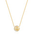 Gold Reversible Pave Moon Evil-Eye Necklace