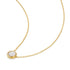 Gold Reversible Pave Moon Evil-Eye Necklace