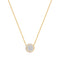 Gold Reversible Pave Moon Evil-Eye Necklace